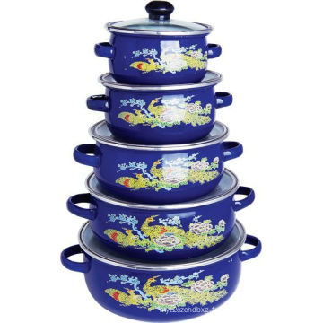 Enamel Casserole 5PCS Set 12-20cm (662EDG)